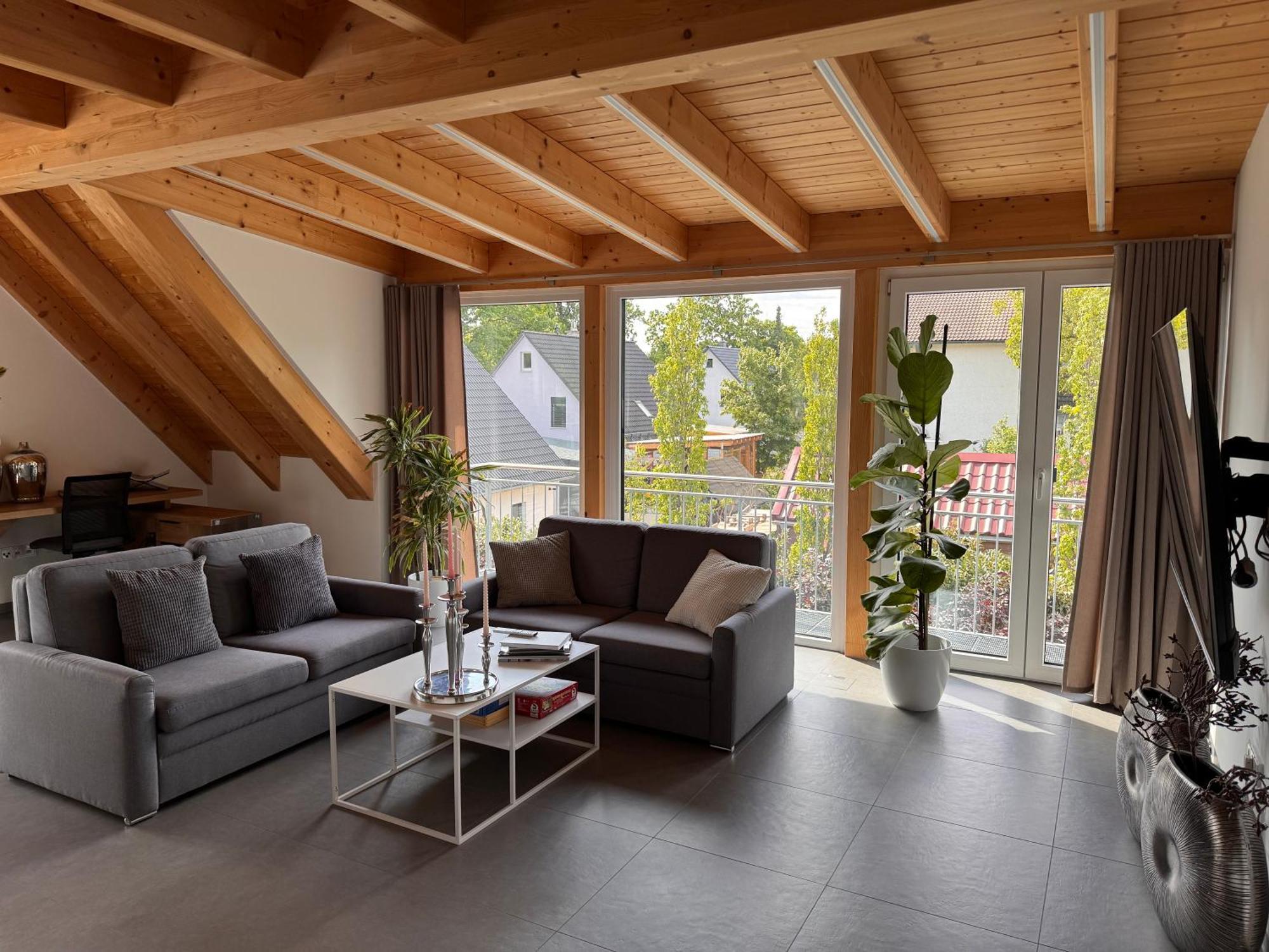 Moderne Ferienunterkunft/Wohnung Burgthann Kültér fotó